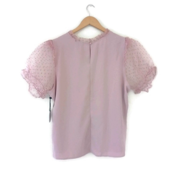 Romantic Cottage Core Poofy Sleeves Rose Top - Picture 2 of 4